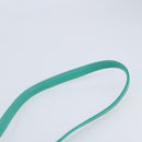 CELINE Shoulder Bag Leather Gold Emerald Green Auth bs34009-14