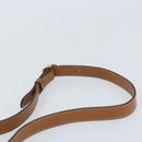 CELINE Macadam Canvas Shoulder Bag PVC Leather Brown Gold Auth bs34010-8
