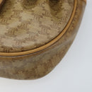 CELINE Macadam Canvas Shoulder Bag PVC Beige gold Auth bs34011-9