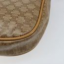 CELINE Macadam Canvas Shoulder Bag PVC Beige gold Auth bs34011-15