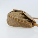 CELINE Macadam Canvas Shoulder Bag PVC Beige gold Auth bs34011-3