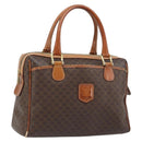 CELINE Macadam Canvas Hand Bag PVC Gold Brown Auth bs34012-1