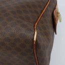 CELINE Macadam Canvas Hand Bag PVC Gold Brown Auth bs34012-15