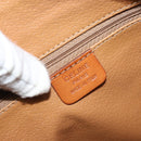 CELINE Macadam Canvas Hand Bag PVC Gold Brown Auth bs34012-19