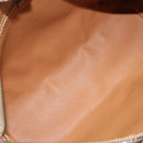 CELINE Macadam Canvas Hand Bag PVC Gold Brown Auth bs34012-11