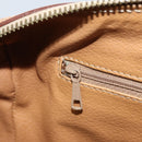 CELINE Macadam Canvas Hand Bag PVC Gold Brown Auth bs34012-22