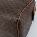 CELINE Macadam Canvas Hand Bag PVC Leather Brown Gold Auth bs34013-10