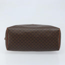 CELINE Macadam Canvas Hand Bag PVC Leather Brown Gold Auth bs34013-9