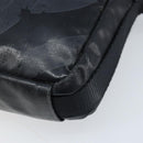 CHANEL Shoulder Bag Coated Canvas Black CC Auth bs34014-10