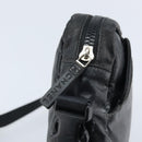CHANEL Shoulder Bag Coated Canvas Black CC Auth bs34014-15