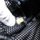 CHANEL Shoulder Bag Coated Canvas Black CC Auth bs34014-21