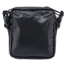 CHANEL Shoulder Bag Coated Canvas Black CC Auth bs34014-3