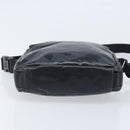 CHANEL Shoulder Bag Coated Canvas Black CC Auth bs34014-9