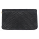 CHANEL Matelasse Chain Shoulder Bag Lamb Skin Black Gold CC Auth bs34016-2