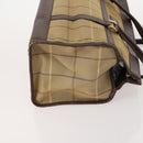 BURBERRY Nova Check Hand Bag Canvas 4 Set Black Beige Auth bs34018-10