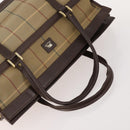 BURBERRY Nova Check Hand Bag Canvas 4 Set Black Beige Auth bs34018-11
