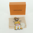LOUIS VUITTON Monogram Porte Cles LV Shiva Charm Yellow M01199 LV Auth bs34024M-12