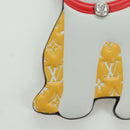 LOUIS VUITTON Monogram Porte Cles LV Shiva Charm Yellow M01199 LV Auth bs34024M-2