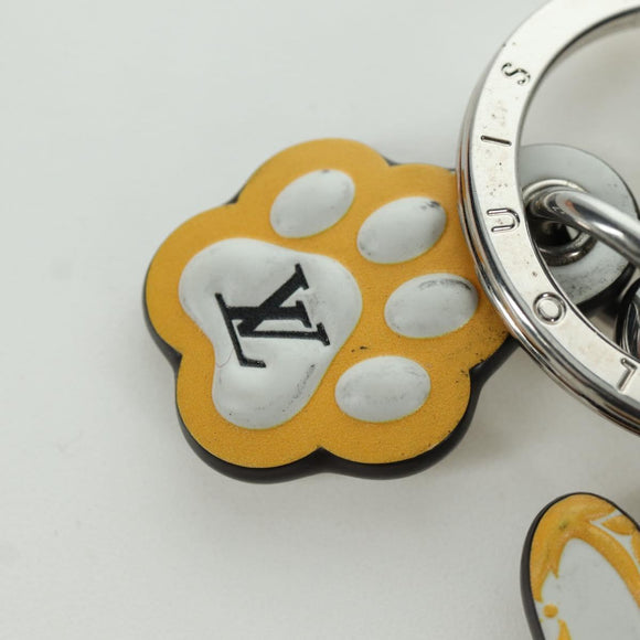 LOUIS VUITTON Monogram Porte Cles LV Shiva Charm Yellow M01199 LV Auth bs34024M