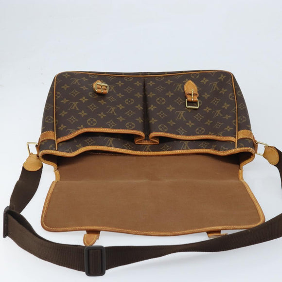 LOUIS VUITTON Monogram Gibeciere GM Shoulder Bag M42246 LV Auth bs34030