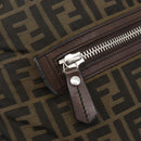 FENDI Zucca Canvas Hand Bag Black Brown Auth bs34032-18