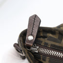 FENDI Zucca Canvas Hand Bag Black Brown Auth bs34032-10
