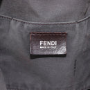 FENDI Zucca Canvas Hand Bag Black Brown Auth bs34032-19