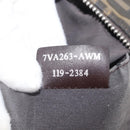 FENDI Zucca Canvas Hand Bag Black Brown Auth bs34032-12