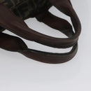 FENDI Zucca Canvas Hand Bag Black Brown Auth bs34032-7