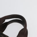 FENDI Zucca Canvas Hand Bag Black Brown Auth bs34032-8