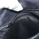 CHANEL Matelasse Chain Shoulder Bag Lamb Skin Black Gold CC Auth bs34036-21