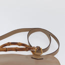 GUCCI Bamboo Tote Bag Leather Beige Gold 000 1186 0289 Auth bs34037-15