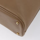 GUCCI Bamboo Tote Bag Leather Beige Gold 000 1186 0289 Auth bs34037-9