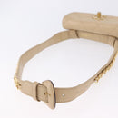 CHANEL Heuptasje Lamsleer Beige Goud CC Auth bs34038-9