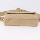 CHANEL Heuptasje Lamsleer Beige Goud CC Auth bs34038-15