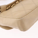 CHANEL Heuptasje Lamsleer Beige Goud CC Auth bs34038-10