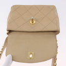 CHANEL Heuptasje Lamsleer Beige Goud CC Auth bs34038-11