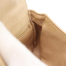 CHANEL Waist bag Lamb Skin Beige Gold CC Auth bs34038-20