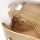 CHANEL Waist bag Lamb Skin Beige Gold CC Auth bs34038-22