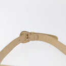CHANEL Waist bag Lamb Skin Beige Gold CC Auth bs34038-8