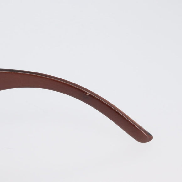 CHANEL Sunglasses plastic Brown CC Auth bs34041