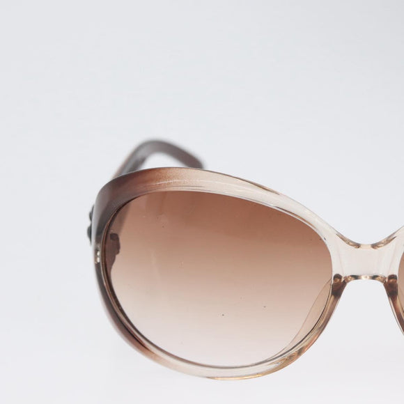 CHANEL Sunglasses plastic Brown CC Auth bs34041