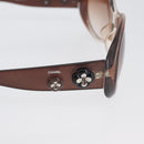 CHANEL Sunglasses plastic Brown CC Auth bs34041-7