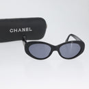 CHANEL Sunglasses plastic Black CC Auth bs34042-12