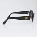 CHANEL Sunglasses plastic Black CC Auth bs34042-5