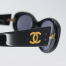 CHANEL Sunglasses plastic Black CC Auth bs34042-6