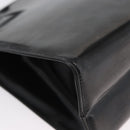 Salvatore Ferragamo Gancini Handtasche Lackleder 2-Wege Schwarz Gold Auth bs34043-14