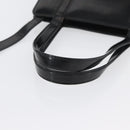 Salvatore Ferragamo Gancini Handtasche Lackleder 2-Wege Schwarz Gold Auth bs34043-7