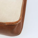 HERMES Vespa PM Shoulder Bag Canvas Beige Auth bs34046-16