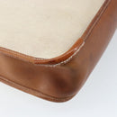 HERMES Vespa PM Shoulder Bag Canvas Beige Auth bs34046-9